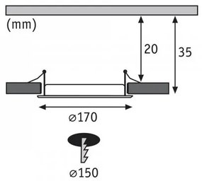 Paulmann 92062 - LED/12W IP44 Lampada da incasso per bagno QUAL 230V 2700K