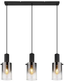 Globo 15907-3H - Lampadario a sospensione con filo FLORENTINA 3xE27/40W/230V nero