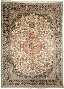 Cashmere Silk Tappeto 270 x 370 Beige (Indian) Annodato A Mano