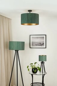 Brilagi - Lampadario a plafone BOSTON ROLLER 1xE27/15W/230V diametro 45 cm verde/oro