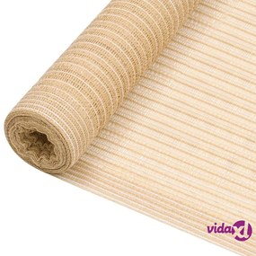 vidaXL Rete per Privacy Beige 1x10 m in HDPE 150 g/m²