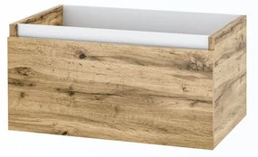 Mobile Bagno 140cm Con Doppio Lavabo, Base Con Cassetto E Specchio Con LED Integrato
