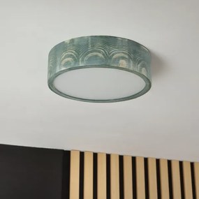 Brilagi - Lampada da soffitto PINO 1xE27/15W/230V pino/verde diam. 27,5 cm
