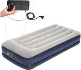 MATERASSO GONF. AIRBED TRITECH GRIGIO SINGOLO POMPA EL. INTEGRATA cm.191x97x36 kg. 5,100 (art.671BT) BESTWAY