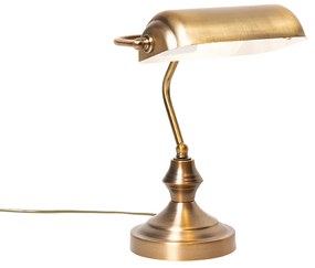 Lampada da tavolo classica / lampada da notaio bronzo - Banker