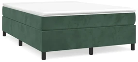 Giroletto a molle verde scuro 140x190 cm in velluto
