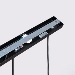 Sollux SL.1575 - Lampadario a sospensione con filo KARBON 3xGU10/10W/230V nero