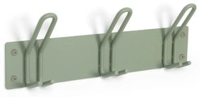 Appendiabiti da parete in metallo grigio-verde Miles - Spinder Design