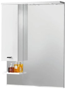 Specchio con illuminazione integrata bagno rettangolare Rimini L 81 x H 108 x P 18.5 cm bianco
