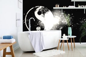 Carta da parati – Simbolo Yin e Yang in bianco e nero
