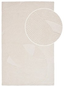 Tappeto in lana color crema tessuto a mano 160x230 cm Pune - House Nordic