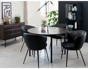 Vetrina in metallo nero 58x160 cm Carmel - Unique Furniture