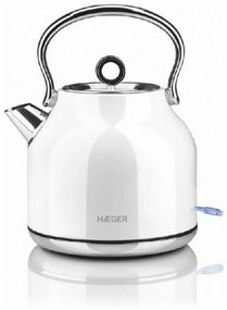 Bollitore Elettrico con Teiera Haeger EK-22W.023A Acciaio inossidabile Bianco 2200 W 1,7 L