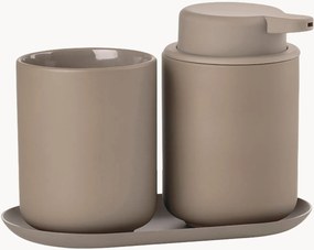 Set di 3 accessori da bagno in gres Ume