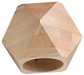 Lampada da parete di colore naturale in legno massiccio Vige – Sollux