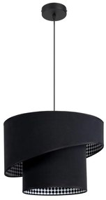 Lampadario su filo LORI 1×E27/60W/230V nero