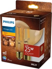 Lampadina LED VINTAGE Philips G95 E27/3,1W/230V 1800K
