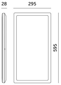 Pannello LED NIVERA 32W 230V IP54 29,5x59,5 cm bianco pr.