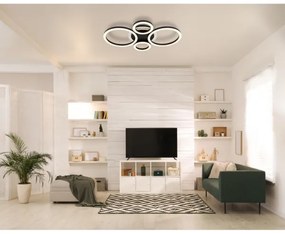 Globo 48039-40 - Lampada LED da soffitto LORETTA LED/40W/230V Ø35,5x53 cm nera