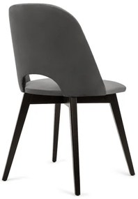 Sedia da pranzo BOVIO 86x48 cm grigio/faggio