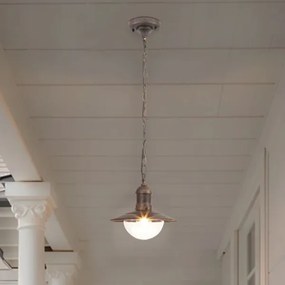 Brilagi - Lampada a sospensione per esterni MOLDE 1xE27/60W IP44 bronzo/patina