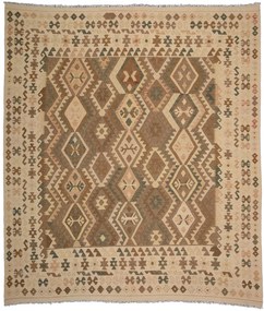 Kilim Tappeto 290x250 Beige (Afghanistan) Tessuto A Mano