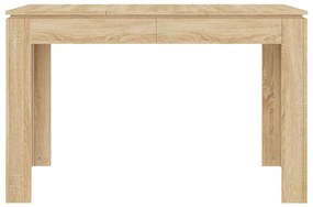 Tavolo da pranzo rovere sonoma 120x60x76cm in legno multistrato