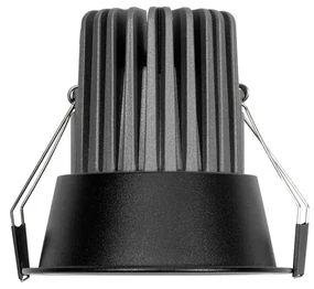 Faro da Incasso 18W Foro Ø90mm Nero IP40 CCT BRIDGELUX LED 3 Parabole Colore Bianco Variabile CCT