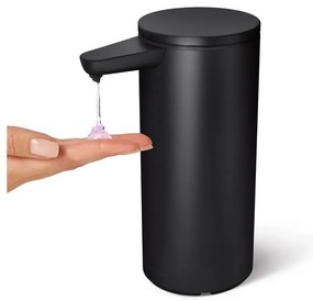 Dispenser di sapone in acciaio touchless nero opaco da 414 ml - simplehuman