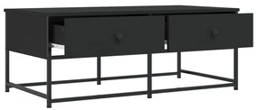 Tavolino da salotto nero 100x51x40 cm in legno multistrato