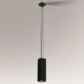 Shilo 5545 - Lampadario su filo KOBE 1xGU10/15W/230V nero