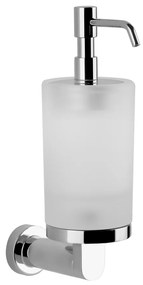 Dispenser porta sapone liquido in vetro satinato cromo Emporio 38815 Gessi