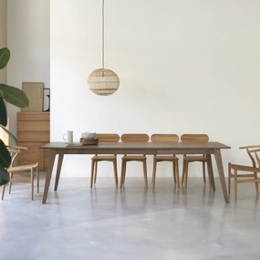 Tikamoon - Tavolo in legno di noce massello 260x91 Esmée