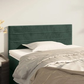 Testiera Verde Scuro 100x5x78/88 Cm İn Velluto /