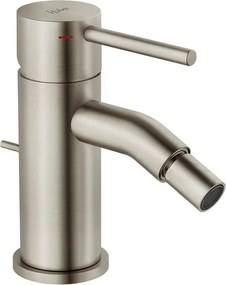 Rubinetto per bidet getto laminare cristallino TAYRONA HUBER nichel spazzolato satinato