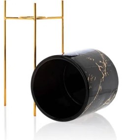 Portafiori NILA 32,5x13 cm nero/oro