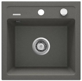Deante ZQZ_T103 - Lavello da cucina ZORBA 44x44 cm granito/antracite