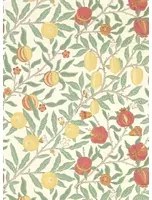 Morris & Co Carta da parati Simply Fruit - Bayleaf/ Russet