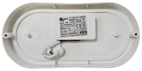 Plafoniera LED da esterno LED/15W/230V 4200K 20x9,8 cm IP64 bianco