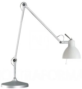 Luxy T2 Lampada da Tavolo Alu/Bianco Brillante - Rotaliana