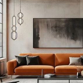 Lampadario LED sospeso con cavo PUMA LED/15W/230V Ø 14 cm nero