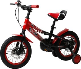 Bicicletta per Bambini 14" Freni a Disco Magik-Bike Racer Rosso...