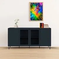 Credenza blue navy 4 ante Caracas51A 180X40X90H