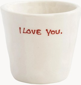 Tazzine da caffè dipinte a mano I Love You 6 pz