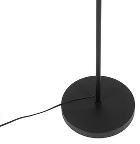 Lampada da terra industriale nera con oro 160 cm - Magnax