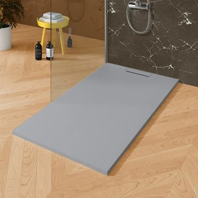 Piatto doccia SANYCCES in resina SIENA grigio L 70 x L 90 cm