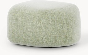 Pouf ovale in bouclé Wolke