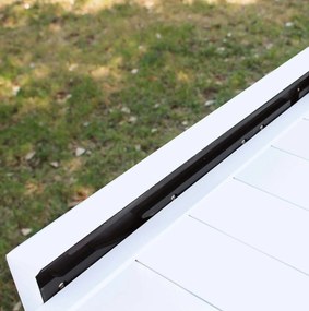 JERRI - tavolo da giardino in alluminio 90 X 135/270