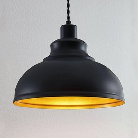 Lampada a sospensione Albertine Lindby, dimmerabile, Nero, Soggiorno / Sala da pranzo, Metallo, Vintage, Lampada a sospensione