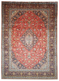 Kashan Tappeto persiano 300 x 420 Rosso (Iran) Annodato A Mano